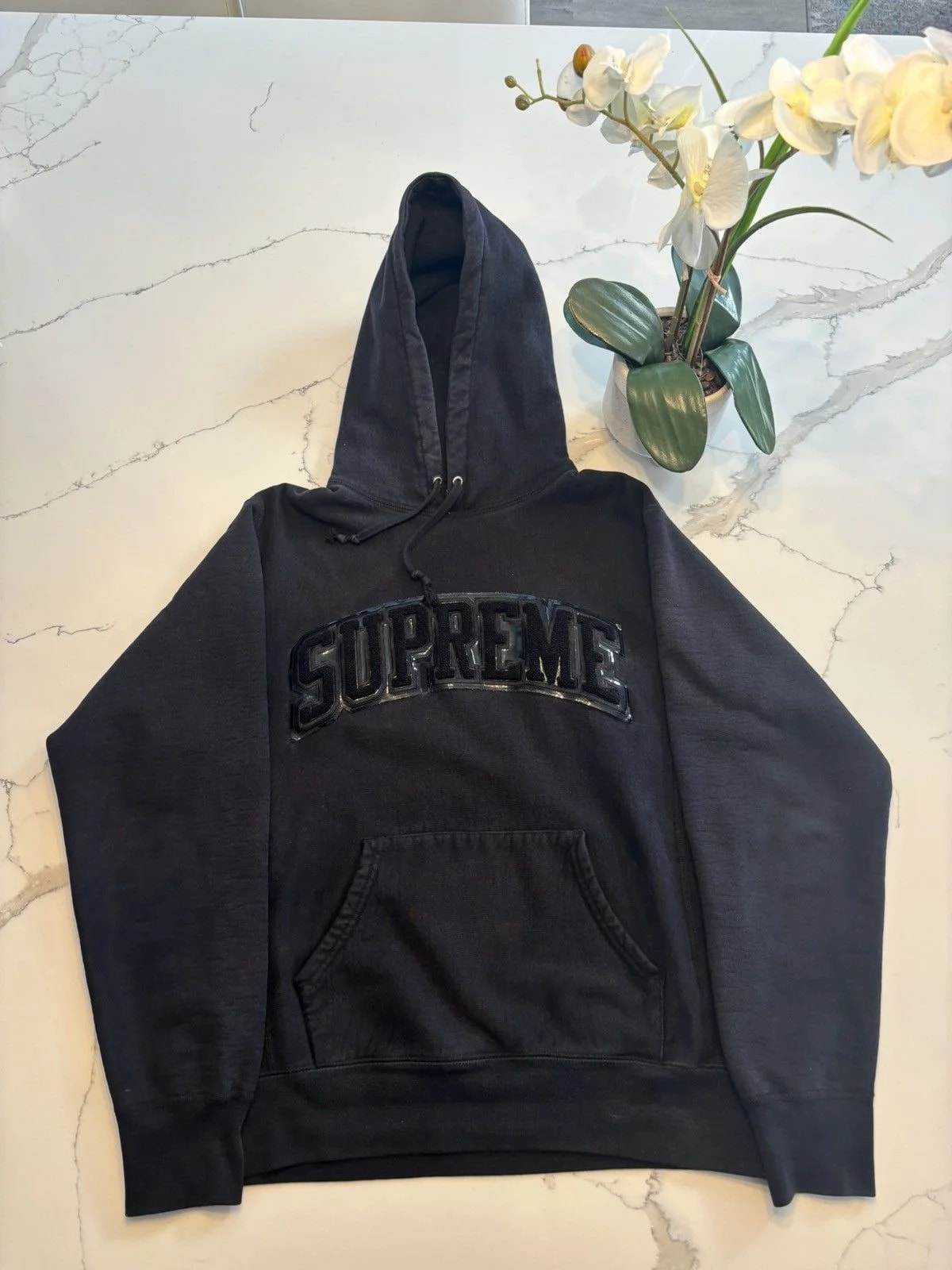 Supreme — Supreme Arc Logo Hoodie Sweatshirt — streetwear — resale