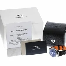 IWC Schaffhausen — IWC Schaffhausen Da Vinci IW358102 Automatic 40mm Box Papers Blue — Watch — resale