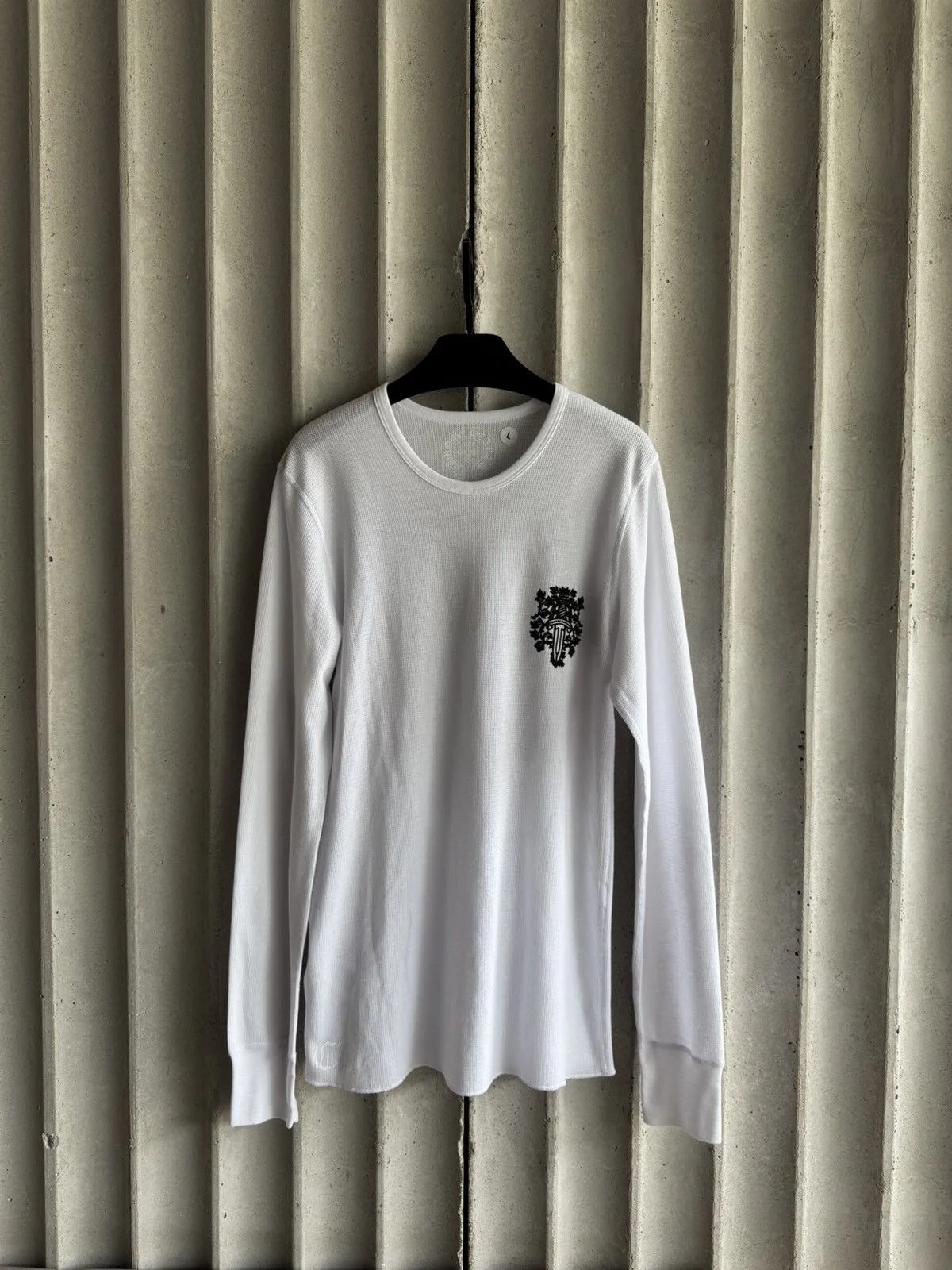 Chrome Hearts — Hearts - Long Sleeve Waffle Vine Dagger — streetwear — resale