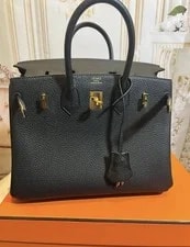 Noir — Authentic Hermes Birkin 25 Togo GHW 2025 Full Set Receipt Pristine — Handbag — resale