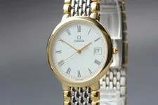 Omega — [N +] Omega de Ville Cal.1430 Roman Gold Roman Dial Quartz From Japan — Watch — resale
