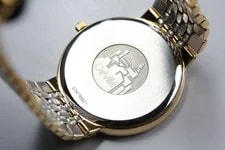 [N +] Omega de Ville Cal.1430 Roman Gold Roman Dial Quartz From Japan 4