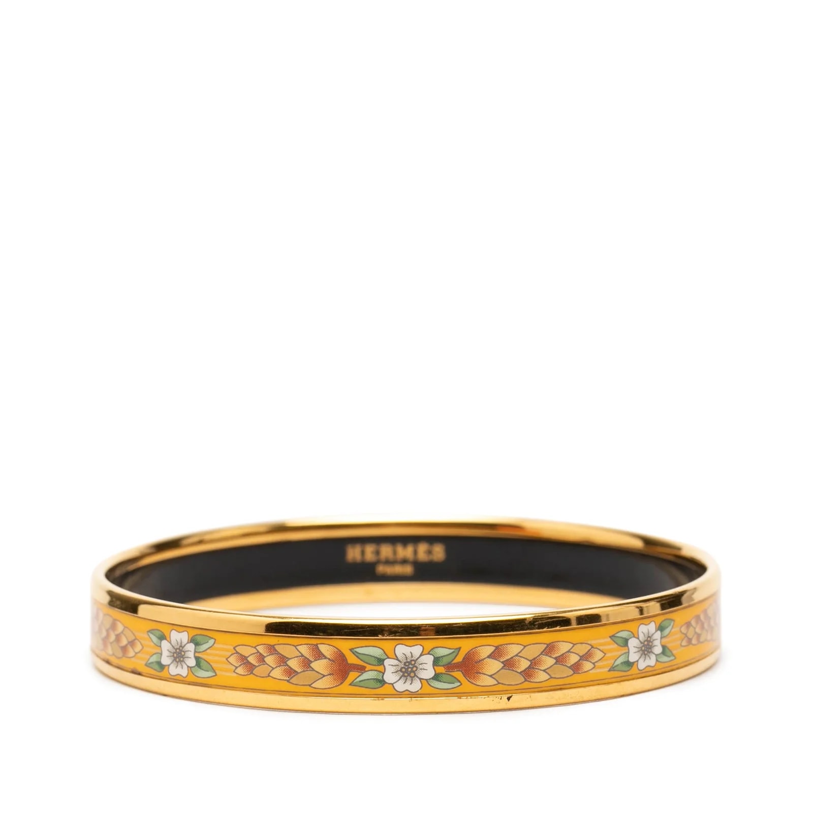Hermès — Narrow Wild Flower Enamel Bangle 65 — Jewelry — resale