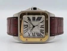 Cartier Santos 100 XL 2656 Automatic Steel 18K Gold Bezel 38mm X 51mm 4