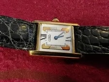 Cartier Must Vermeil Tank 3 Color Trinity Gold Dial. 21mm Quartz . 4