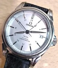 Omega de Ville Co-Axial GMT Date 4833.31.32 Auto SS White Dial 39mm 2