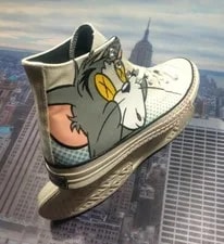 Converse X Tom & Jerry Chuck 70 High Top Egret/ - Size 6.5 165734c 2