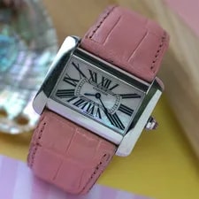 Cartier Divan XL Limited Edition Pink Mother of Pearl W6301455 Steel 2000s 4