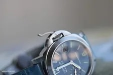 Panerai Luminor Marina PAM0070 – 40mm Stainless Steel – Blue/Grey Leather Strap 4