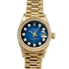 Rolex — Rolex Datejust 69178G 26mm Yellow Gold Blue #WW7001 — Watch — resale