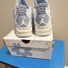 Jordan 4 Retro Forget Me Not Floral Lace Up 6.5W 6.5 W HV0823-100 3