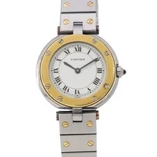 Cartier — Cartier Santos Vendôme SM 26.9mm Stainless Steel/YG White Dial 8191 — Watch — resale