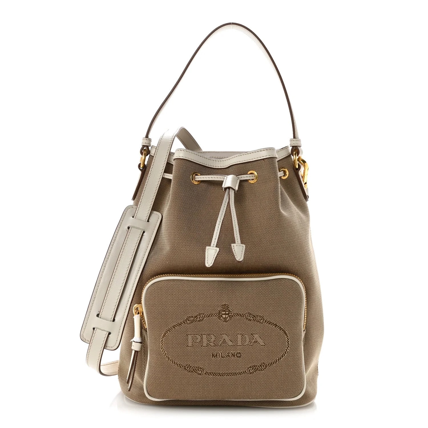 Prada — Logo Mini Bucket Corda Talco — Handbag — resale