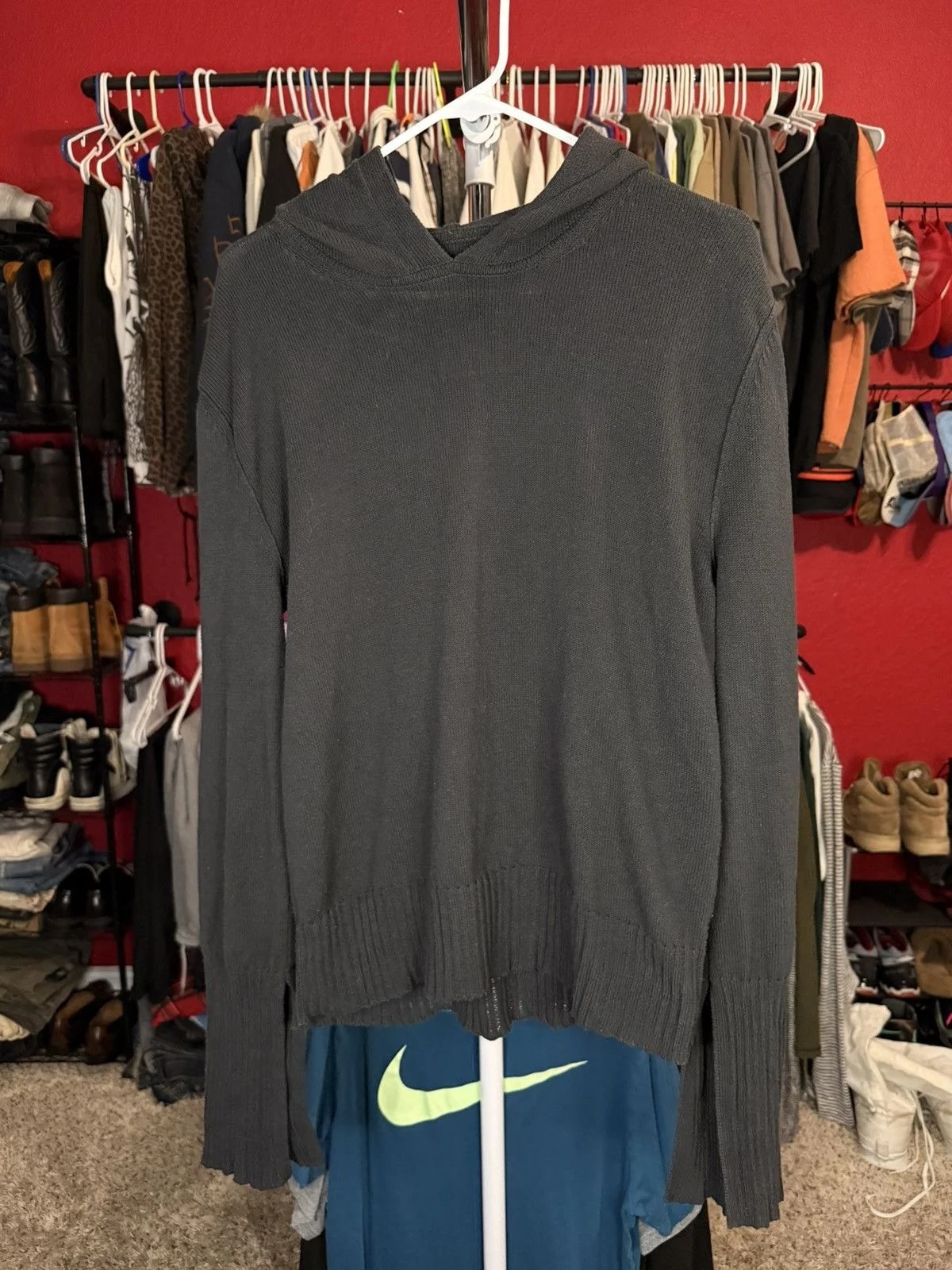 Rick Owens — Rick Owens Fogachine Flared Sleeve Hoodie — streetwear — resale