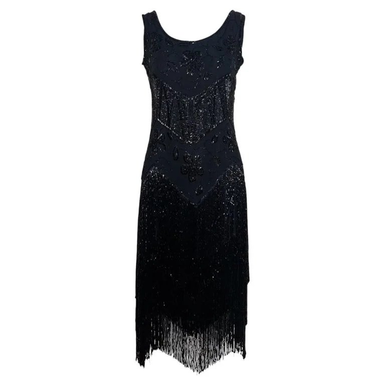 1920's Beaded Fringe Flapper Dress — Clothing — resale