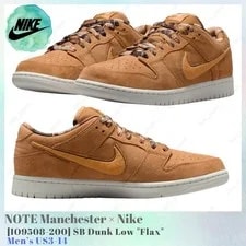 Nike SB — Note Manchester × Nike SB Dunk Low Flax IO9508-200 US3-14 New — Sneaker — resale