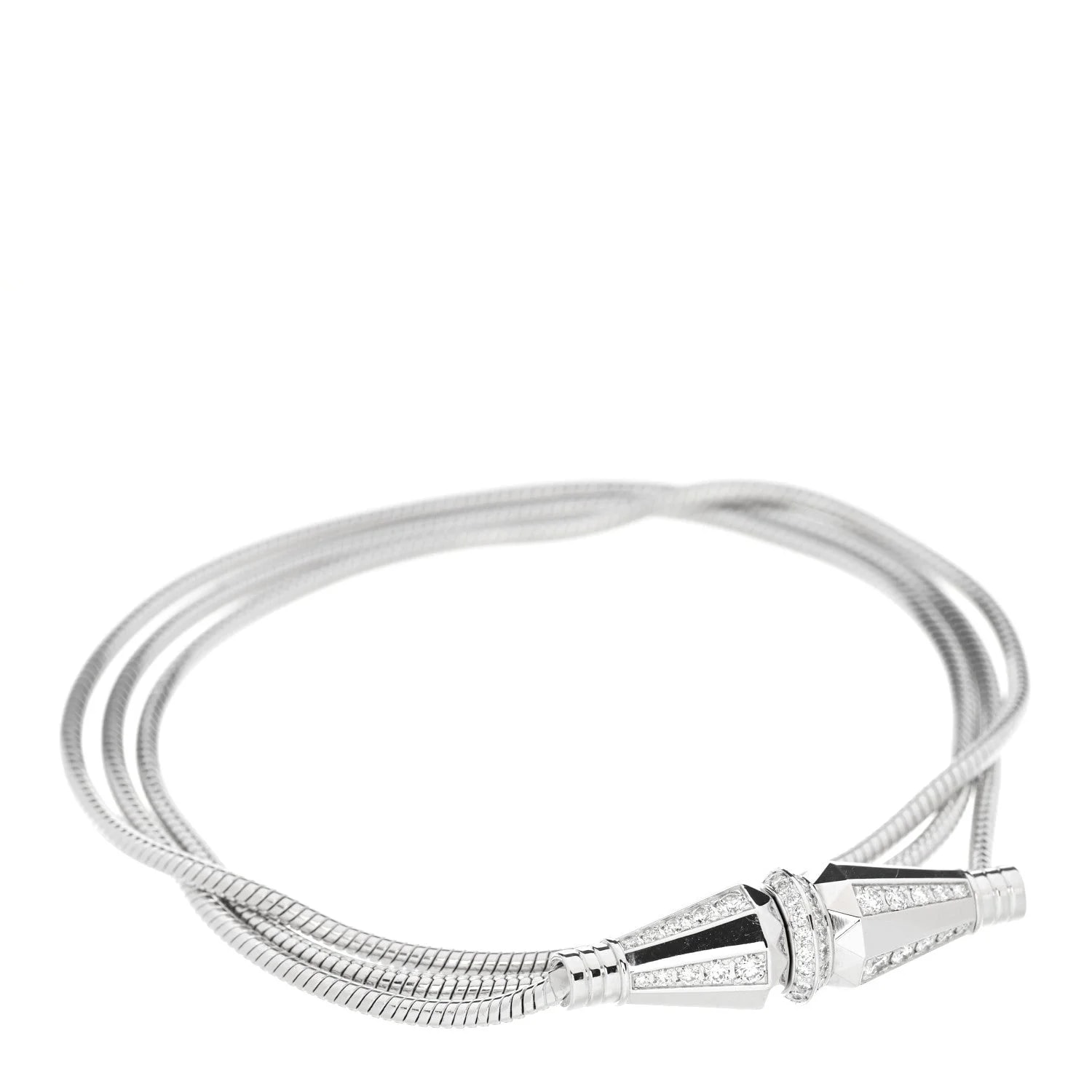 Boucheron — 18K White Gold Jack de Boucheron Triple Wrap — Jewelry — resale