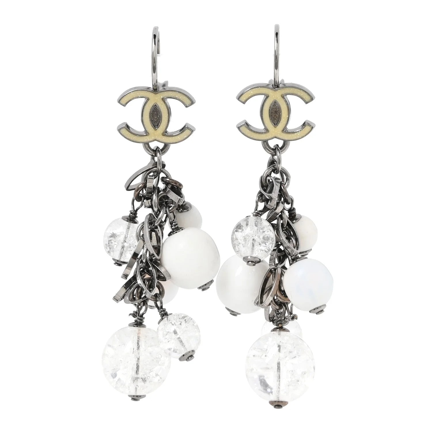 Chanel — Enamel Beaded CC Drop — Jewelry — resale