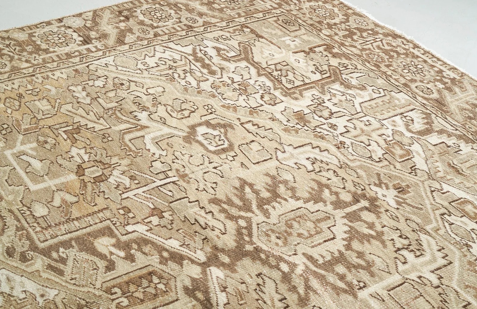 Floral Medallion Heriz Rug 4