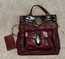 Balenciaga — Balenciaga Paris Lune Padlock Burgendy/ Needs Repair — Handbag — resale