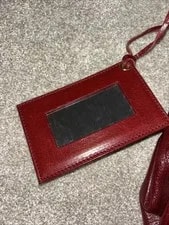 Balenciaga Paris Lune Padlock Burgendy/ Needs Repair 3