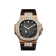 Patek Philippe — Patek Philippe Nautilus 5724R-001 Rose Gold Black Diamond Baguette Dial and — Watch — resale