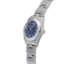 Rolex Oyster Perpetual 67180 24mm Stainless Steel Blue #WW2535 2