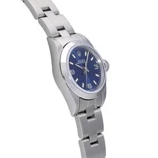 Rolex Oyster Perpetual 67180 24mm Stainless Steel Blue #WW2535 3