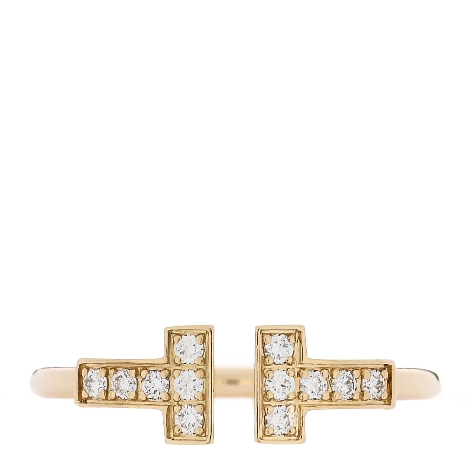 Tiffany & Co. — 18K Yellow Gold T Wire 53 6.5 — Jewelry — resale