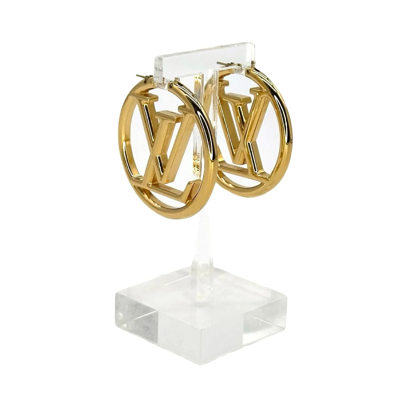 Louis Vuitton Louise Hoop GM Earrings 2