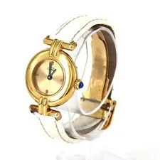 Authentic [No Maintenance Rebate Price] Cartier Must Colisee SM Gold Plated ... 2