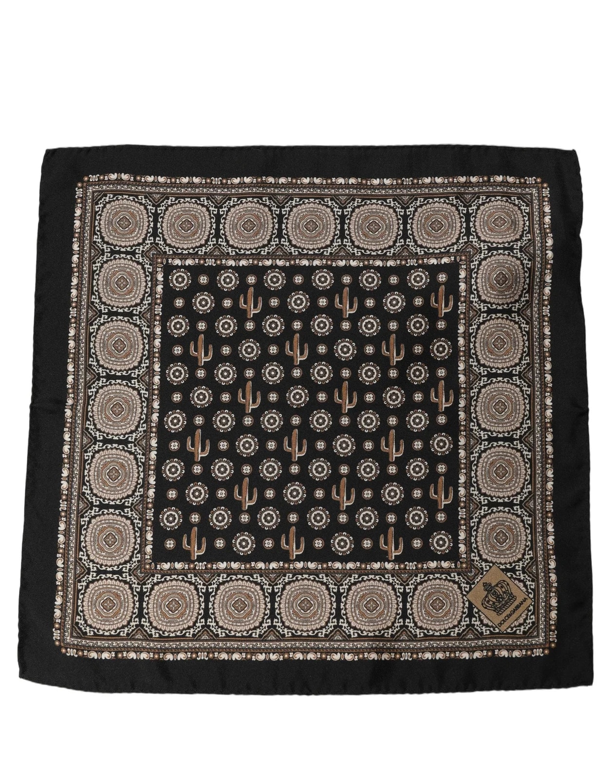 Dolce & Gabbana Cactus Pocket Square Foulard Scarf 2