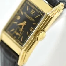 IWC Inter Rectangular K14YG Cal.87 1930s Manual External Belt 2