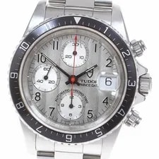 Tudor — Tudor Prince Date Chronotime 79270 Automatic 39mm Box Papers Silver Chronograph — Watch — resale