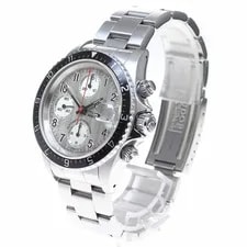 Tudor Prince Date Chronotime 79270 Automatic 39mm Box Papers Silver Chronograph 3