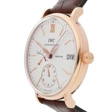 IWC Portofino Hand-Wound Eight Days Rose Gold Manual 45mm Strap IW5101-07 2