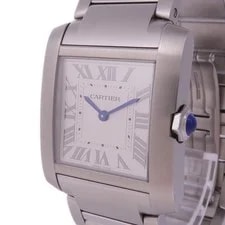 Cartier Tank Francaise WSTA0074 Quartz Stainless Steel Silver 3