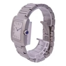 Cartier Tank Francaise WSTA0074 Quartz Stainless Steel Silver 4