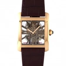 Cartier — Cartier Tank W5310040 Pink Gold 43.8mm Gray Dial Mechanical (Manual) #YKW073 — Watch — resale