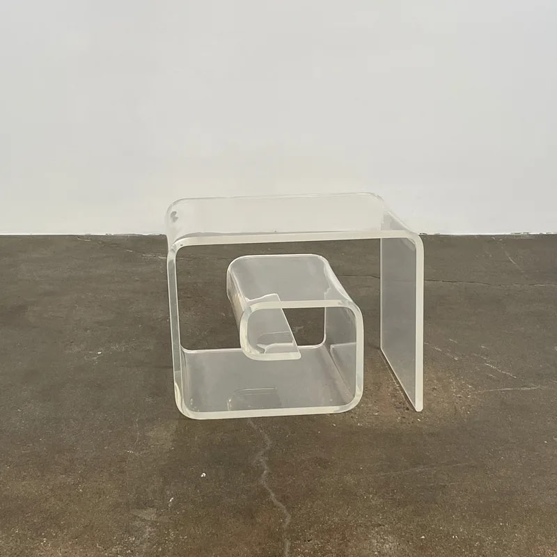 Lucite Scroll Accent 3