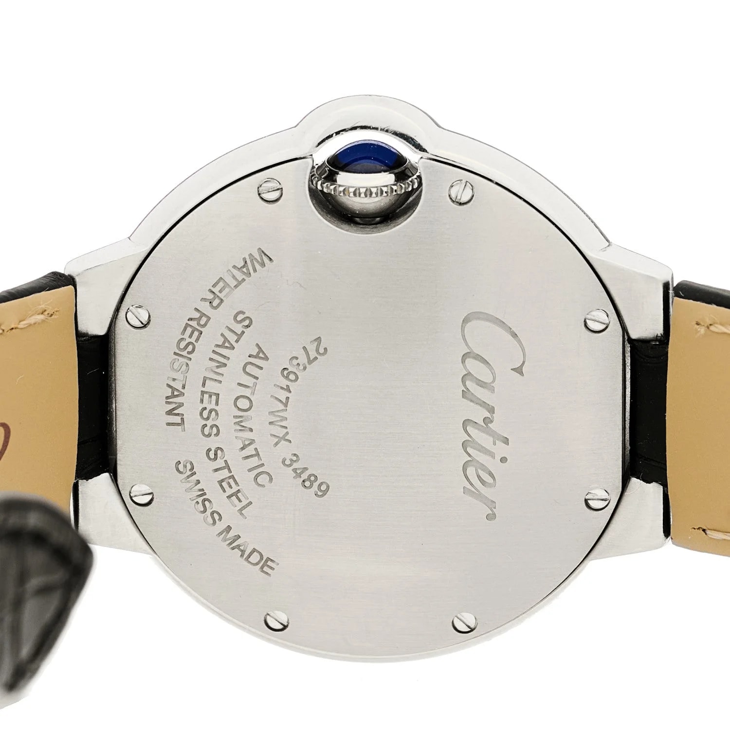 Stainless Steel Alligator 33mm Ballon Bleu de Cartier Automatic 4