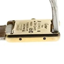 Cartier Mast Tank SM Quartz 21mm SV925 Beige Dial Leather Strap #C458 3