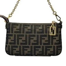 Fendi Accessory Pouch Baguette Slim Clutch Chain 2