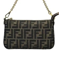 Fendi Accessory Pouch Baguette Slim Clutch Chain 3