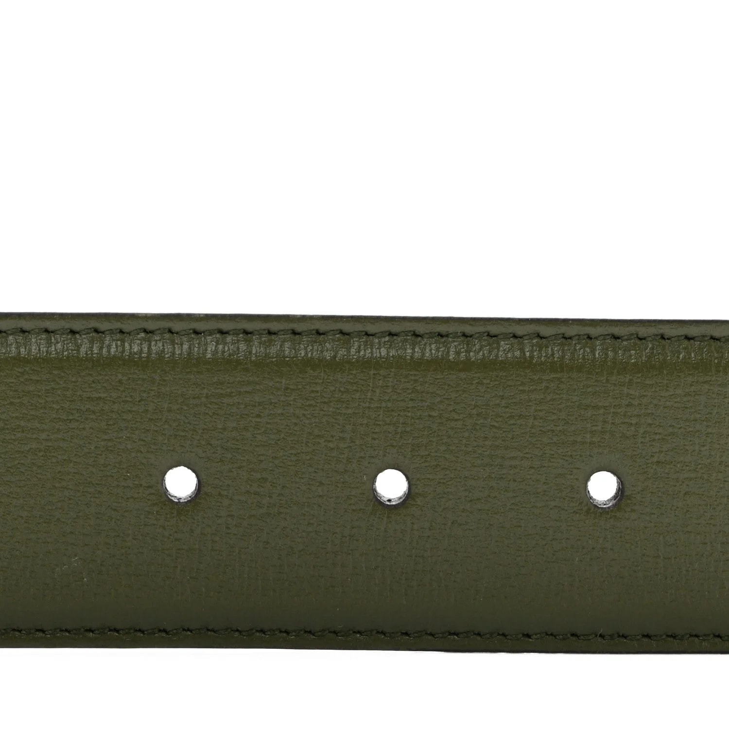 Azalea Enamel Monochrome Double G 40mm Belt 75 30 Military 3