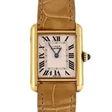 Cartier — Authentic [Unserviced - Value Price] Cartier Must Tank SM Gold Plated 849182... — Watch — resale