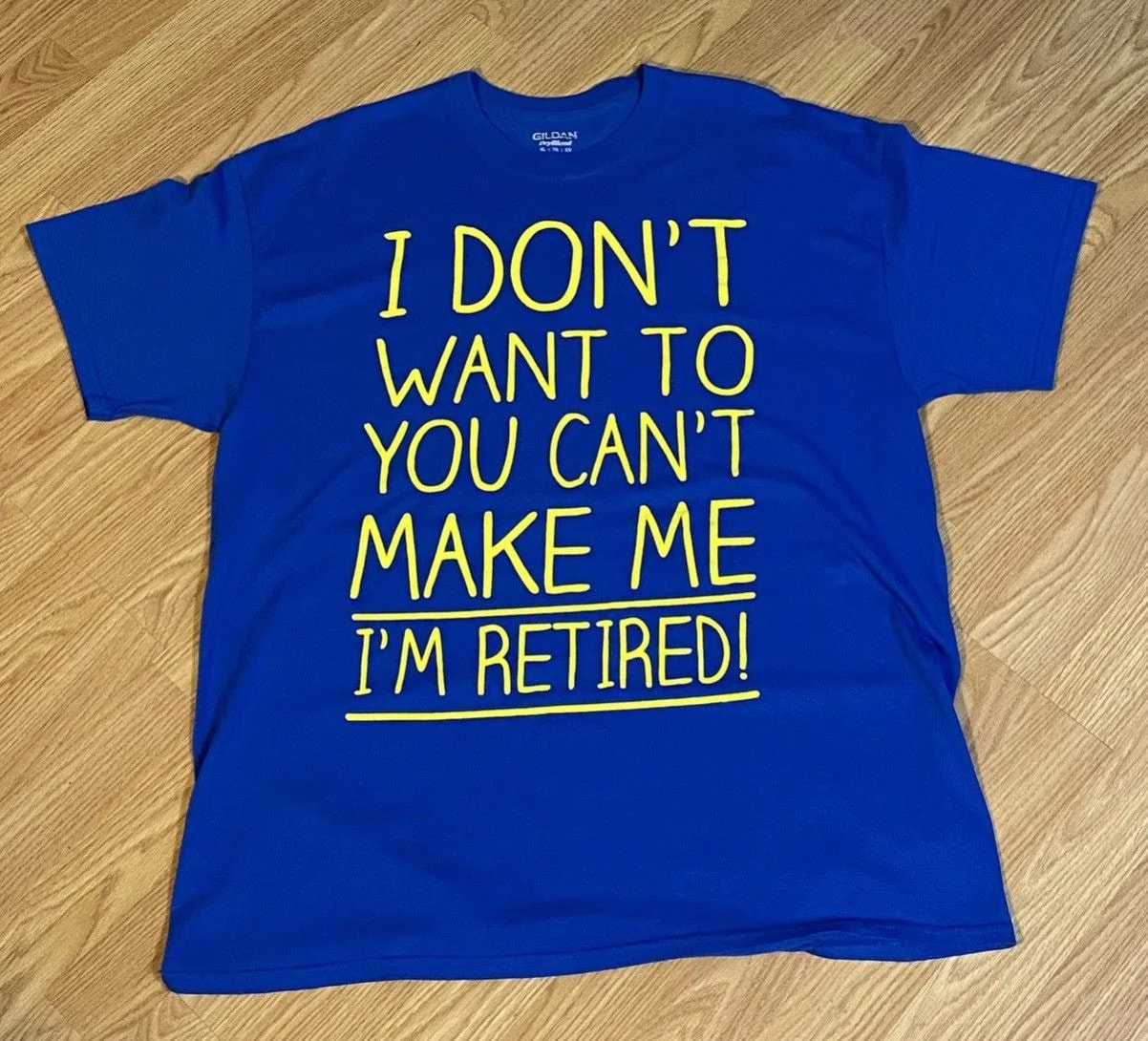 ’s Funny Retired Graphic XL T Shirt — streetwear — resale