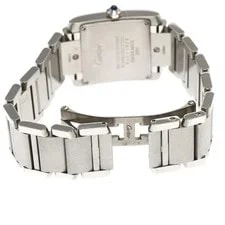 Cartier Tank Française MM WSTA0005 25mm SS Beige Dial Quartz #C4167 3