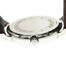 IWC Portofino IW356307 39mm SS Leather Silver Dial Automatic Date #C497 3