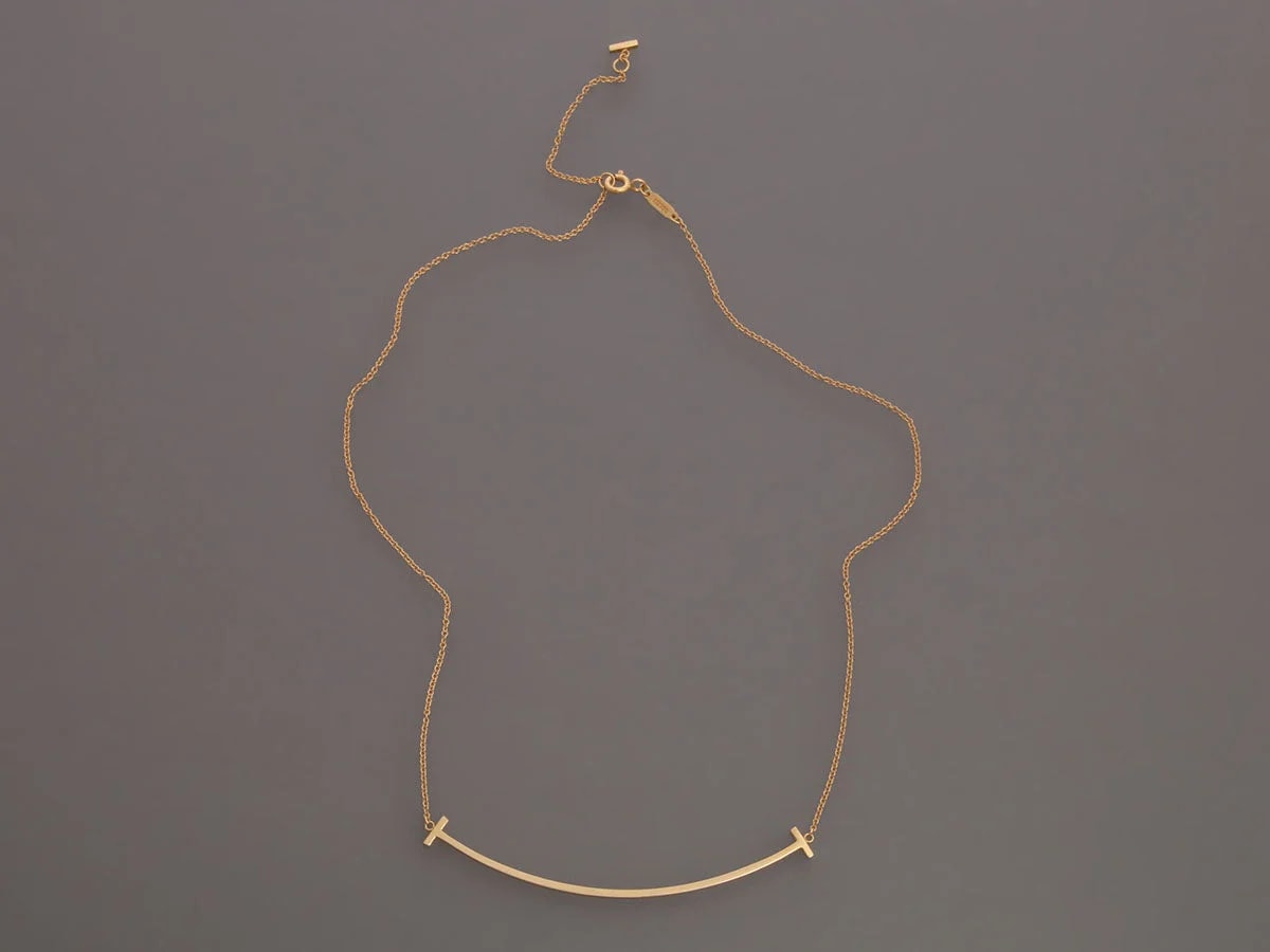 Tiffany & Co. Large 18K Yellow Gold T Smile 2